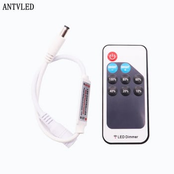 Mini 11Keys/9Keys RF Wireless Led Remote Controller Led Dimmer Controller για Μονόχρωμη φωτεινή ταινία SMD5050/3528 DC5-24V