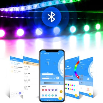 Контролер за RGB RGBW LED лента SP623E SP624E SP621E Bluetooth Smart APP Control за DC5-24V WS2811 WS2812B Pixel Tape Lights