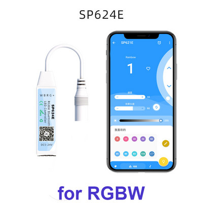 RGB RGBW LED Strip Controller SP623E SP624E SP621E Bluetooth Smart APP Control for DC5-24V WS2811 WS2812B Pixel Tape Lights