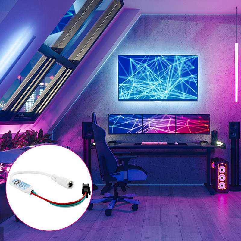 RGB RGBW LED Strip Controller SP623E SP624E SP621E Bluetooth Smart APP Control for DC5-24V WS2811 WS2812B Pixel Tape Lights