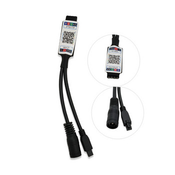 24-ключово IR дистанционно Bluetooth-съвместимо приложение LED RGB контролер DC5-12V интелигентен контролер за SMD 2835 5050 RGB LED ленти