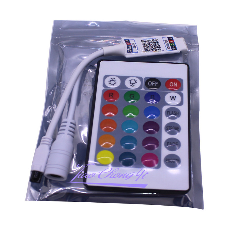Telecomandă IR cu 24 de taste Aplicație compatibilă Bluetooth Controler LED RGB Controler inteligent DC5-12V pentru bandă LED SMD 2835 5050 RGB