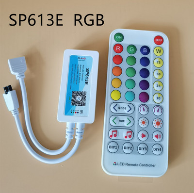 SP613E RGB/SP614E RGBW 3CH 4CH Bluetooth Ελεγκτής μουσικής LED με τηλεχειριστήριο υπέρυθρων για WS2813 WS2815 LED Pixels Φωτισμός ταινίας