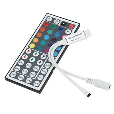 Controler cu LED-uri LED IR RGB Controler LED-uri Controler lumini LED Telecomanda IR Dimmer DC12V pentru benzi LED RGB 3528 5050