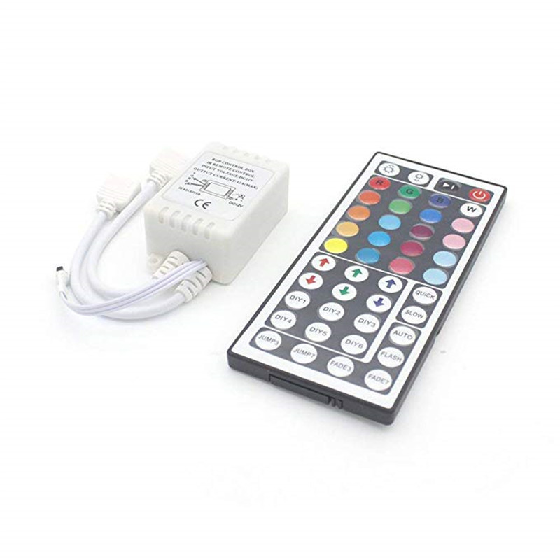 Controler cu LED-uri LED IR RGB Controler LED-uri Controler lumini LED Telecomanda IR Dimmer DC12V pentru benzi LED RGB 3528 5050