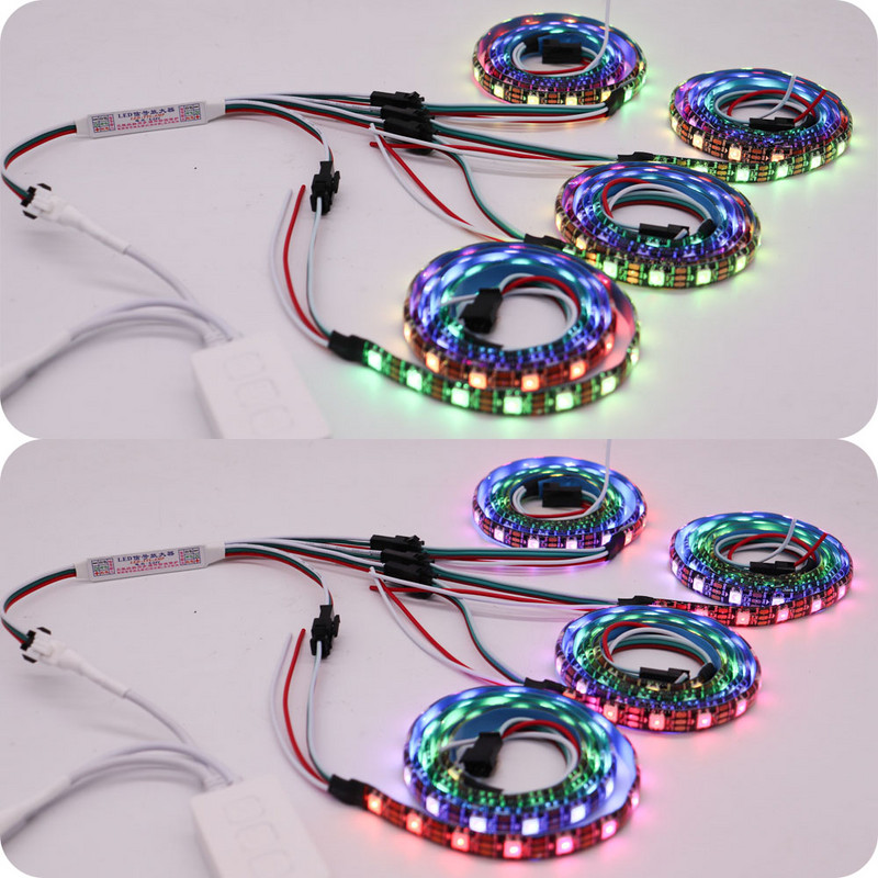 Mini repetitor de amplificator LED de semnal TTL pentru WS2812B WS2811 SK6812 3Pin Adresabil RGBIC LED bandă șir modul 1 LA 4/8 DC5-24V