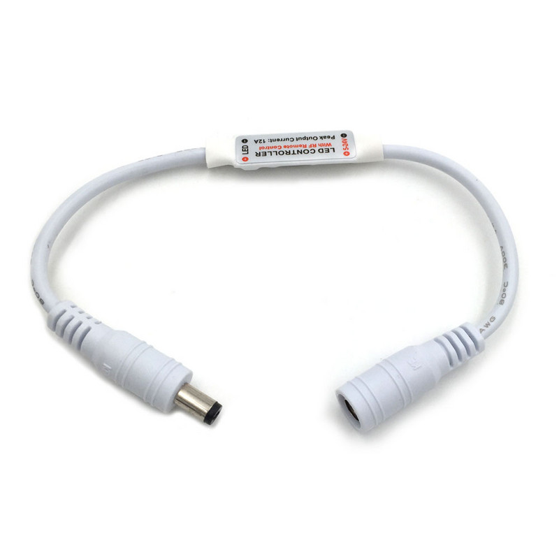 DC5-24V Intrare/Ieșire Telecomandă RF 2 linii Multifuncțional Ajustare luminozitate Dimmer fără fir pentru bandă LED