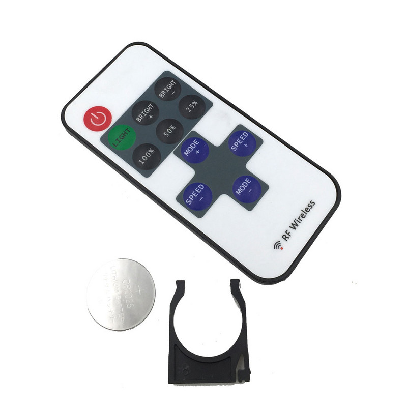 DC5-24V Intrare/Ieșire Telecomandă RF 2 linii Multifuncțional Ajustare luminozitate Dimmer fără fir pentru bandă LED