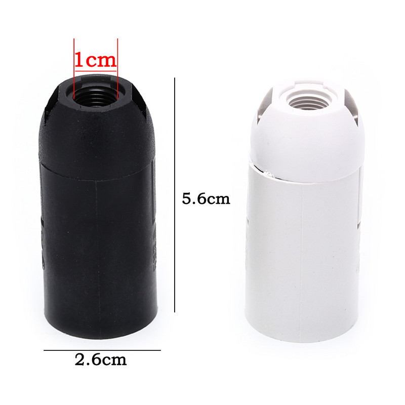 10 buc. practic bec E14 Suport lampă Soclu cu pandantiv Abajur Inel 2A 250V 2 culori Şurub Edison mic SES