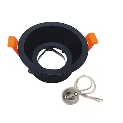 Rotund încastrat LED plafon plafon montare cadru din aluminiu MR16 GU10 bec înlocuibil suport lampă spot Fixare soclu