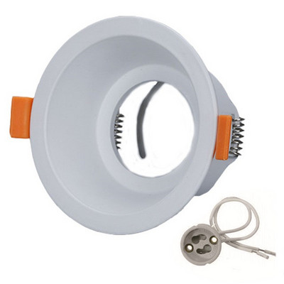 Rotund încastrat LED plafon plafon montare cadru din aluminiu MR16 GU10 bec înlocuibil suport lampă spot Fixare soclu