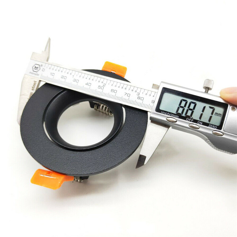 Rotund încastrat LED plafon plafon montare cadru din aluminiu MR16 GU10 bec înlocuibil suport lampă spot Fixare soclu