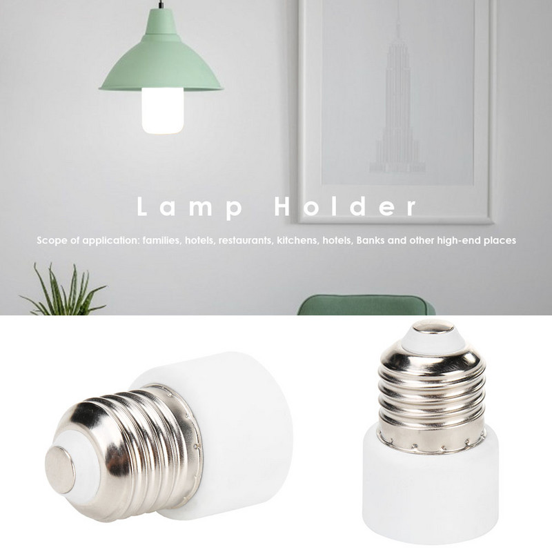 Υψηλής ποιότητας E27 ABS Αξεσουάρ βύσματος βύσματος ΗΠΑ/ΕΕ Βάση λάμπας Φωτιστικό Βάση βολβού Βάση προσαρμογέα βολβού Λευκή υποδοχή λάμπας