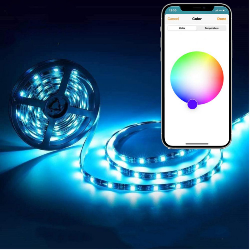 Homekit TUYA WIFI Siri hääljuhtimine Smart Mini Led ribakontroller 5V RGB Dimmeri kontroller Alexa Echo Plus hääljuhtimine