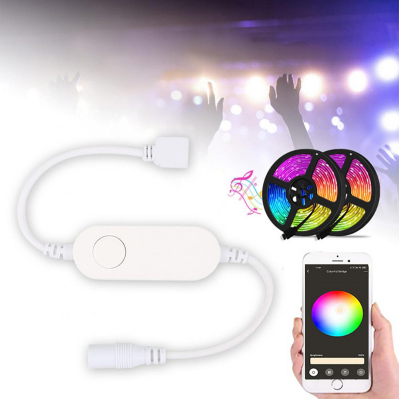 Homekit TUYA WIFI Siri hääljuhtimine Smart Mini Led ribakontroller 5V RGB Dimmeri kontroller Alexa Echo Plus hääljuhtimine