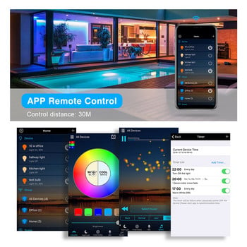 RGBW WiFi LED лента Bluetooth контролер DC 5V 12V 24V Android IOS ПРИЛОЖЕНИЕ Alexa Google Magic Home IR Control
