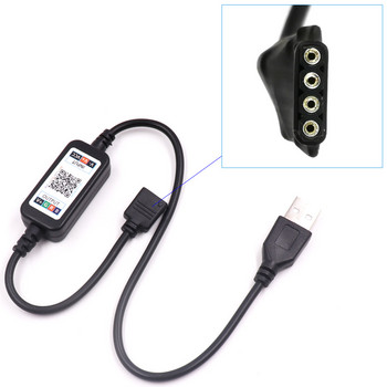 RGB Wifi Bluetooth 5V USB LED контролер Мобилно ПРИЛОЖЕНИЕ Контролирано за подсветка на телевизор 12V 24V Led лента Дистанционно Цветен димер за музика