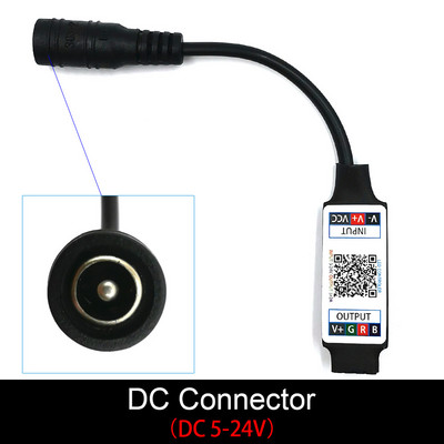 RGB Wifi Bluetooth 5 V USB LED-kontroller Mobiilirakendus, mida juhitakse teleri taustavalgustuse jaoks 12 V 24 V LED-riba kaugjuhtimispult värviline muusika dimmer