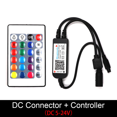 RGB Wifi Bluetooth 5 V USB LED-kontroller Mobiilirakendus, mida juhitakse teleri taustavalgustuse jaoks 12 V 24 V LED-riba kaugjuhtimispult värviline muusika dimmer