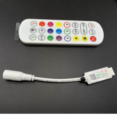 Muzikos Bluetooth valdiklis DC USB RGB valdiklis DC12V 24Key IR nuotolinio valdymo pultelis skirtas 2835 5050 RGB LED juostiniams žibintams