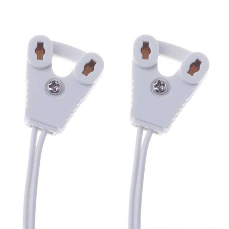 4 tk/partii T8 lambihoidja T8 valguskasti liinilambid pistikupesa kaablihoidja tuled alustraat T8 luminofoortoru jaoks