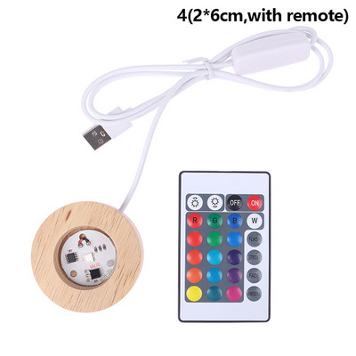 Βάση Ξύλινου φωτιστικού LED Φωτιστικό LED Βάση Φωτιστικό Βάσης Καλλιτεχνικό Στολίδι Διακόσμηση σπιτιού Βάση οθόνης με τηλεχειριστήριο USB Διακόσμηση σπιτιού