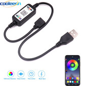 5V USB LED RGB Controler Wifi Aplicație mobilă controlată pentru iluminare de fundal TV DC 12V 24V Led bandă Telecomandă Acasă Colorat Music Dimmer