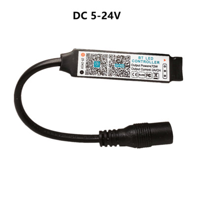 Mini Bluetooth saderīgs kontrolieris DC USB 5V 12V 24V RGB BT LED viedtālrunis ZENGGE kontrolieris 5050 3528 RGB LED sloksnes gaismai