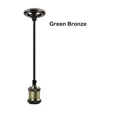 Hcnew Vintage Edison Soclu de bază E27 E26 Aluminiu Bronz Auriu Suport lampă Retro Corpuri de iluminat Suport lampă suspendat Decor pentru casă