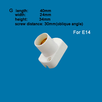 E14 E12 B22 E10 Βιδωτή βάση υποδοχής για λάμπα λαμπτήρα
