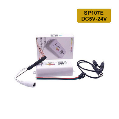 SP108E wifi WS2811 WS2812B Led glazbeni kontroler SP107E SK6812 SP105E Bluetooth APA102 SP110E WS2801 Pixels Led traka DC5-24V