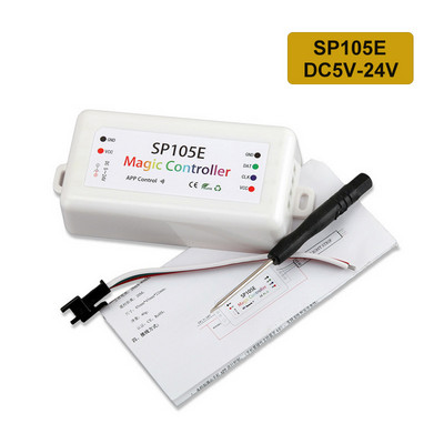 SP108E wifi WS2811 WS2812B Led glazbeni kontroler SP107E SK6812 SP105E Bluetooth APA102 SP110E WS2801 Pixels Led traka DC5-24V