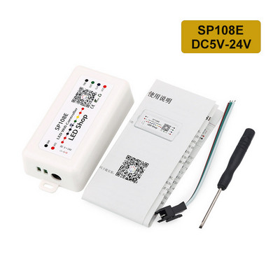 SP108E wifi WS2811 WS2812B Led glazbeni kontroler SP107E SK6812 SP105E Bluetooth APA102 SP110E WS2801 Pixels Led traka DC5-24V