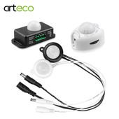 PIR judesio jutiklio šviesos jungiklis jautrus detektorius LED valdiklis DC 5-12V automatinis infraraudonųjų spindulių judesio jutiklis skirtas LED juostinei šviesai