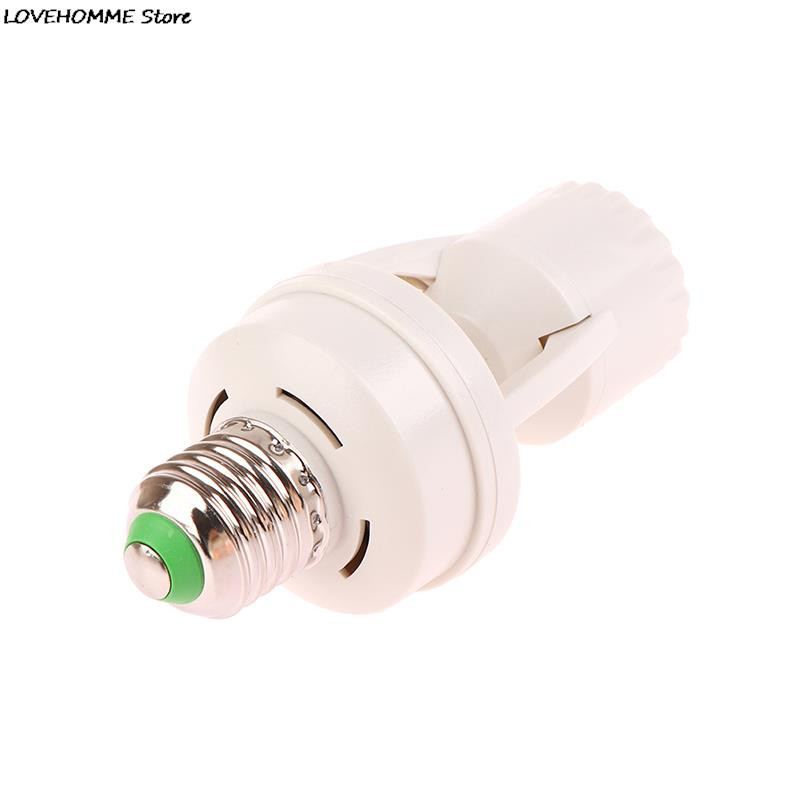 Priză 100-240V Convertor E27 PIR Senzor de mișcare Baza lămpii Adaptor comutator inteligent pentru garaj Subsol Verandă Depozitare