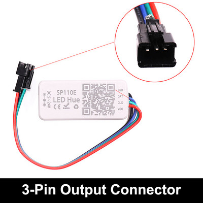 SP110E Smart Controller Led Pixel Light Strip Dimmer για WS2812B WS2811 SK6812 WS2815 WS2813 Magic RGB RGBW Full Dream