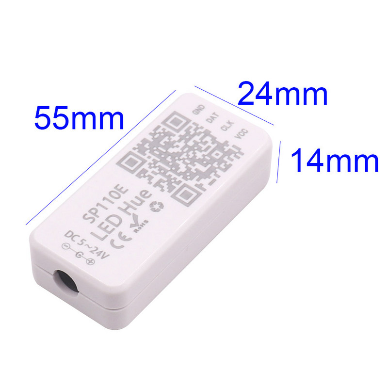 SP110E Smart Controller Led Pixel Light Strip Dimmer για WS2812B WS2811 SK6812 WS2815 WS2813 Magic RGB RGBW Full Dream