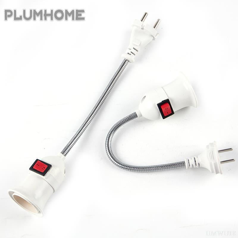 E27 lankstus prailginimo keitiklis LED šviesos lempos lemputės prailginimo adapterio lizdas sieninis lizdas lempos pagrindo laikiklis varžtinis lizdas EU JAV kištukas