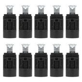 10 gab E14 kronšteina lampas turētājs LED E14 sveču gaismas bāzes kristāla lampas turētājs