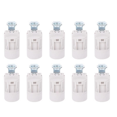 10 gab E14 kronšteina lampas turētājs LED E14 sveču gaismas bāzes kristāla lampas turētājs