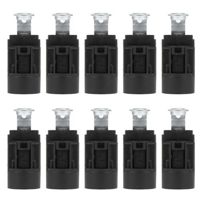 10 gab E14 kronšteina lampas turētājs LED E14 sveču gaismas bāzes kristāla lampas turētājs