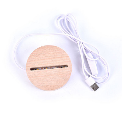 Išmanusis namas Naujas medinis šviesos pagrindas, įkraunamas medinis LED šviesos besisukantis stovas