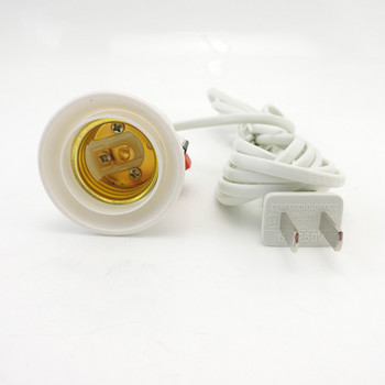 Καλώδιο 2,5m AC Καλώδιο τροφοδοσίας E27 Λαμπτήρας LED Βάσεις Υποδοχή Υποδοχή Καλώδιο επέκτασης καλωδίου διακόπτη βύσματος ΕΕ ΗΠΑ για κρεμαστό λαμπτήρα κρεμαστό