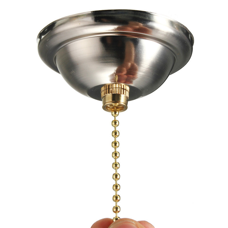 1vnt Universalus lubų pakabinamas ventiliatoriaus sieninis šviestuvas, ištraukiamas grandinės jungiklis, lizdo lempos laikiklis 3A AC125-250V atrama