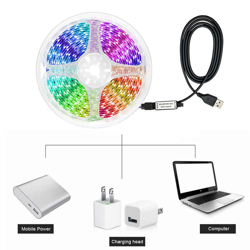 Telecomandă 5-24V USB IR 24 taste fără fir pentru 2835 5050 lumini RGB LED bandă acasă bucătărie living dormitor vacanță