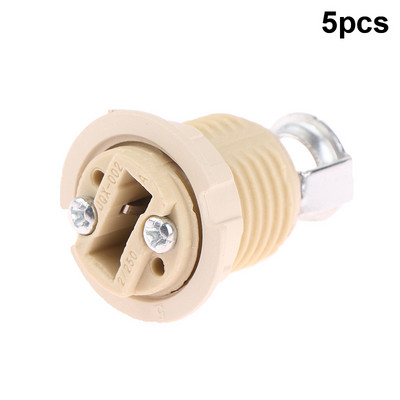 5 τεμ. G9 Full Tooth Κεραμική θήκη λάμπας με M10 Tooth Bracket 110-240V Led G9 Ceramic Lamp Holder Lighting Accessories