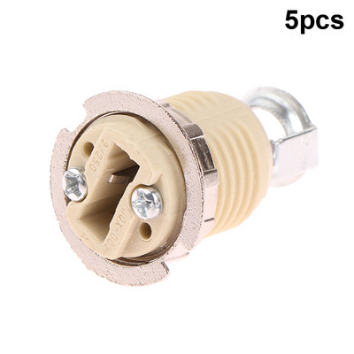 5 τεμ. G9 Full Tooth Κεραμική θήκη λάμπας με M10 Tooth Bracket 110-240V Led G9 Ceramic Lamp Holder Lighting Accessories
