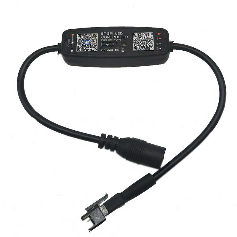 DC USB Bluetoothi pikslikontroller 5 V 12 V 24 V WS2811 WS2812B SK6812 SM16703 1903 RGB LED riba BT SPI muusika mikrofoni kaugjuhtimispult