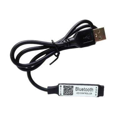 Ελεγκτής Bluetooth RGB 5 V με τροφοδοσία USB Ελεγκτής LED 4 ακίδων με τηλεχειριστήριο υπερύθρων 24 κουμπιών για 2835 5050 RGB LED Strip Light