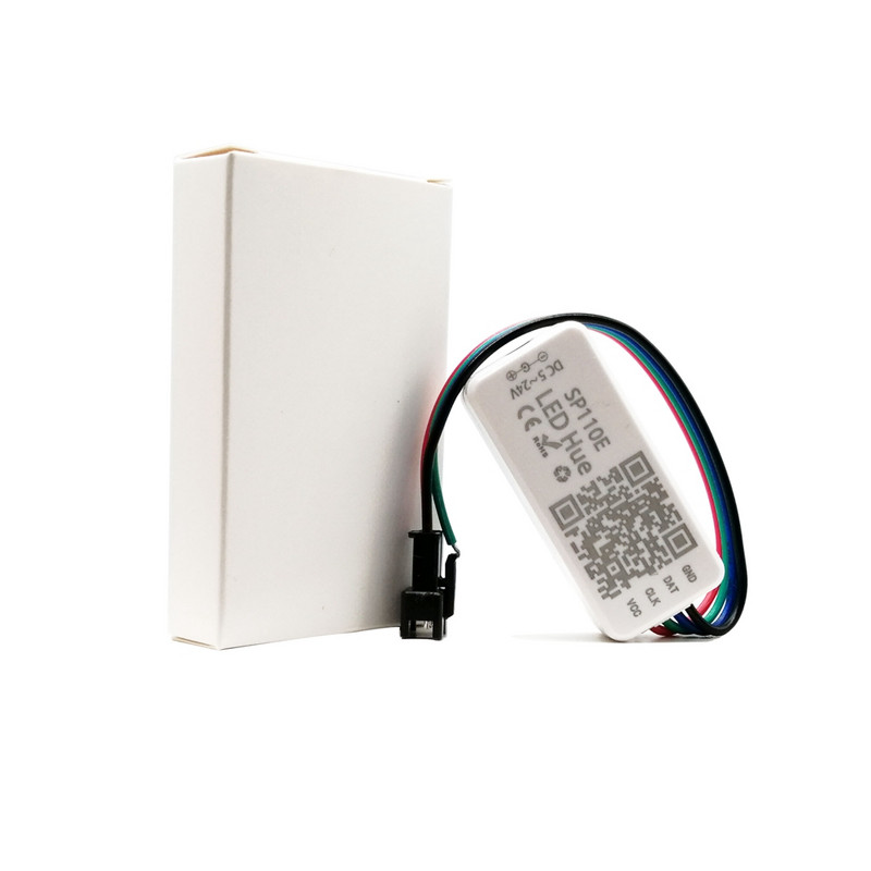 DC5-24V SP110E Mini Led Controller Bluetooth APP Smart Pixel Light For 3Pin WS2811 WS2812b SK6812 5050 RGB RGBW Πλήρης έγχρωμη ταινία